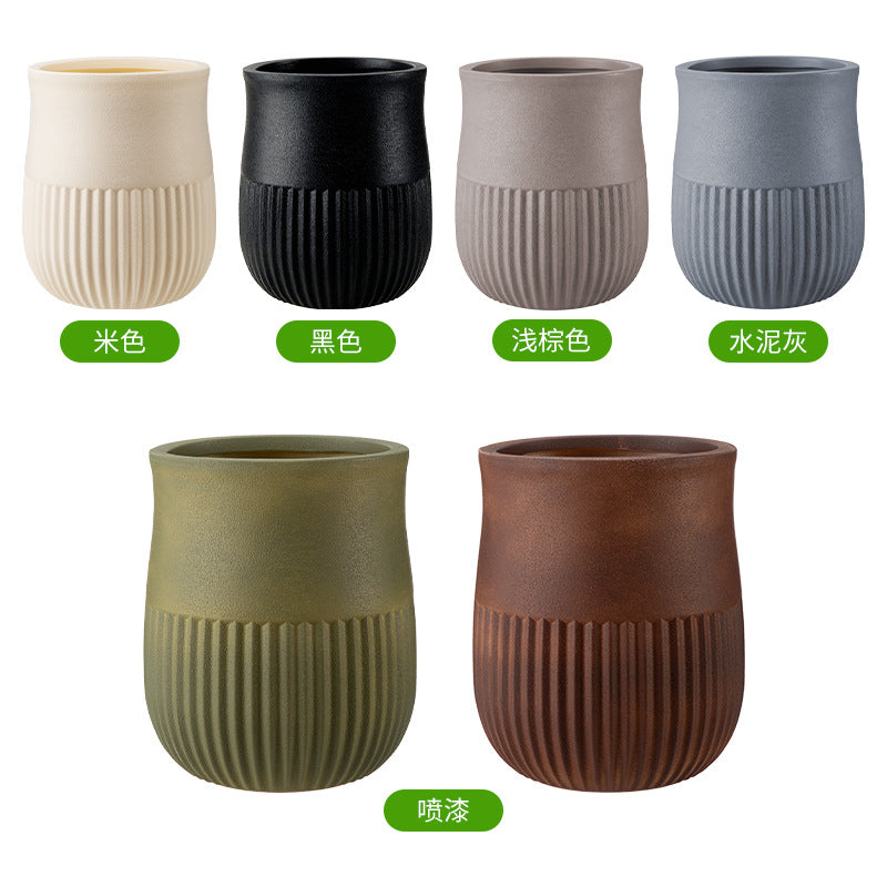 Decorative Textured Plant Pot Homeandso