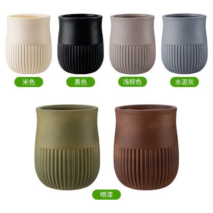 Decorative Textured Plant Pot Homeandso
