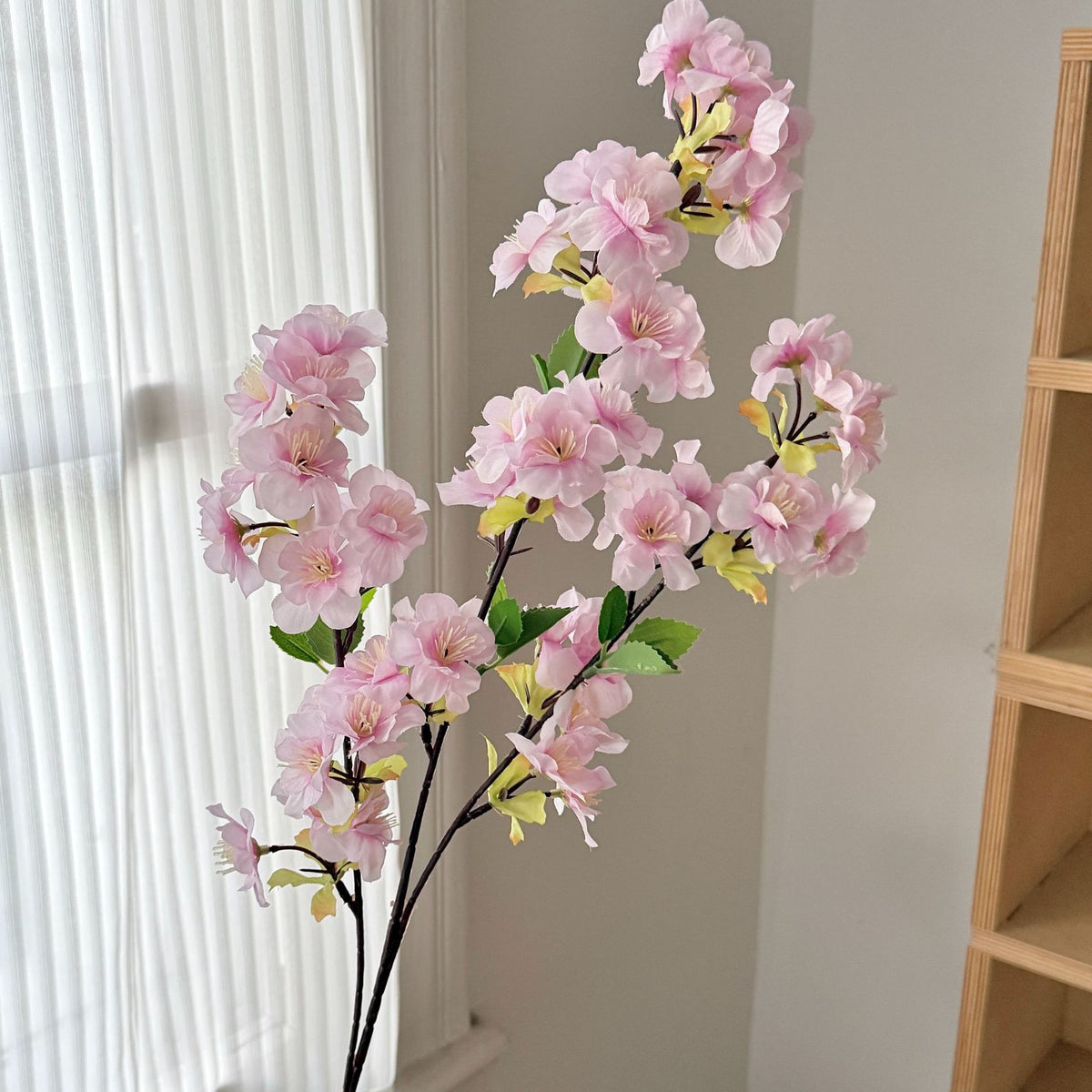 Lush Faux Cherry Blossom Stem