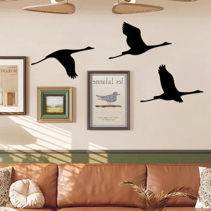 Homeandso Crane Silhouette Wall Art