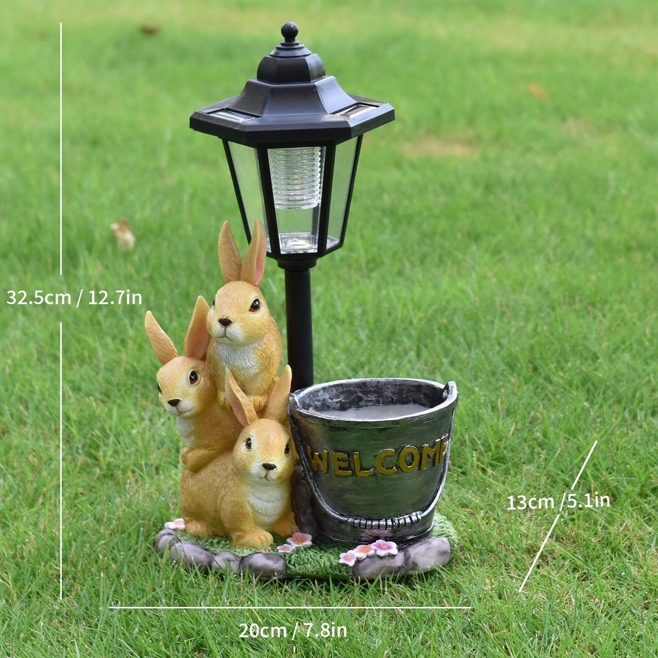 Decorative Rabbit Lantern Homeandso