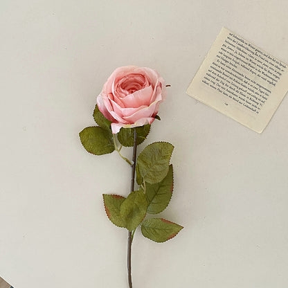 Realistic Artificial Lavender Rose Stem