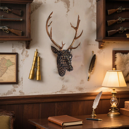 Decorative Wall Mounted Deer Head Sculpture Homeandso