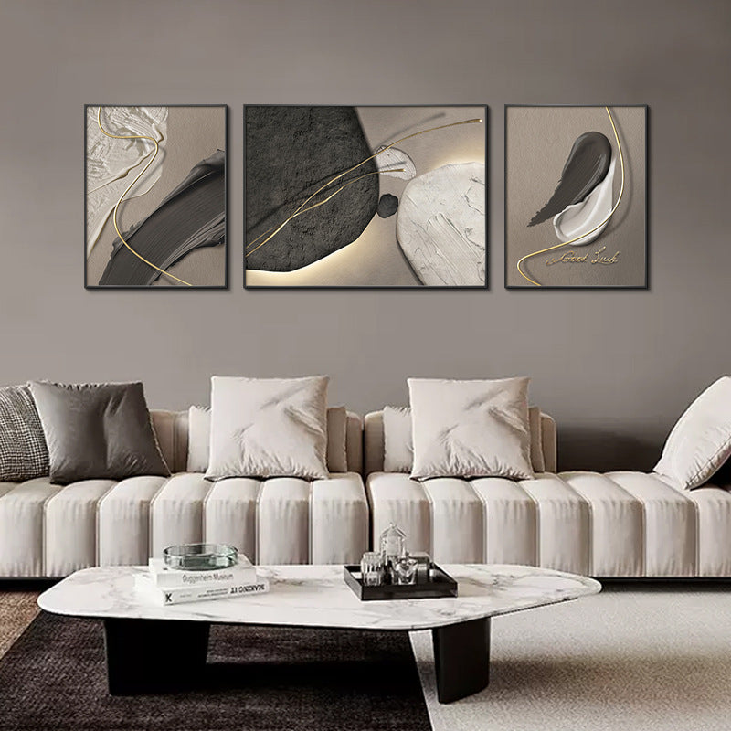 Abstract Textured Framed Wall Art Set Homeandso