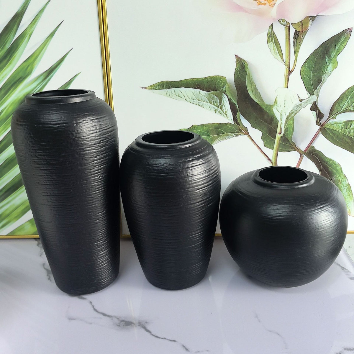 Elegant Textured Ceramic Vase