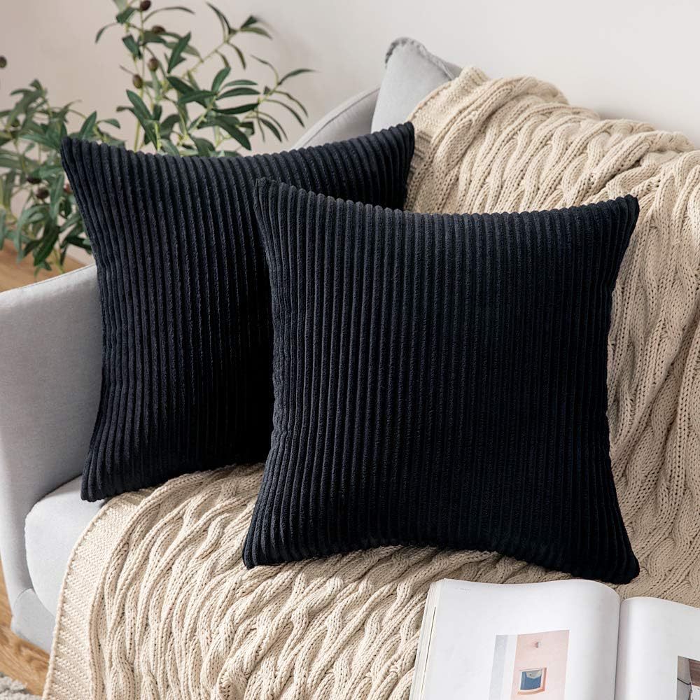 Textured Velvet Decorative Pillow