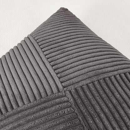Textured Ribbed Throw Pillow