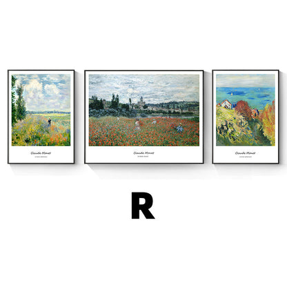 Framed Impressionist Landscape Art Set Homeandso