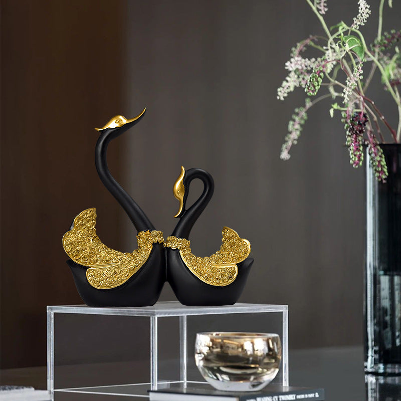 Elegant Swan Decorative Figurine Homeandso