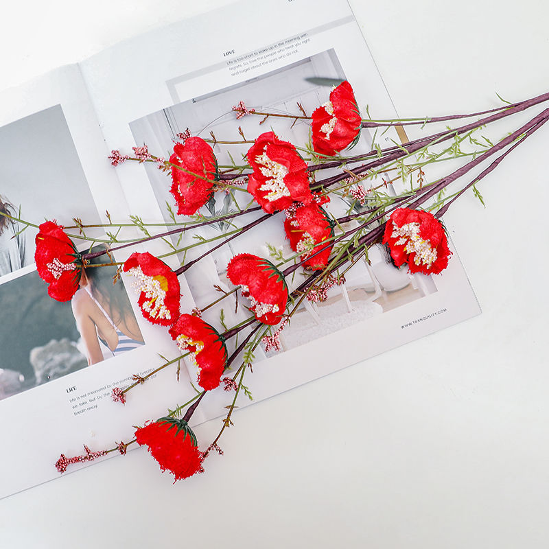 Elegant Decorative Faux Floral Stem