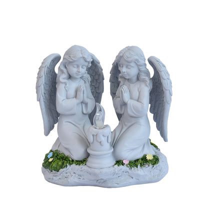 Decorative Angel Figurine with LED Light Homeandso