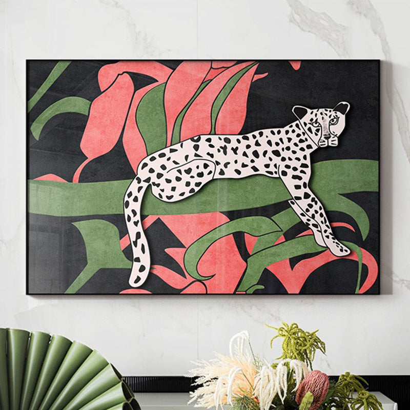 Artistic Leopard Framed Wall Art Homeandso
