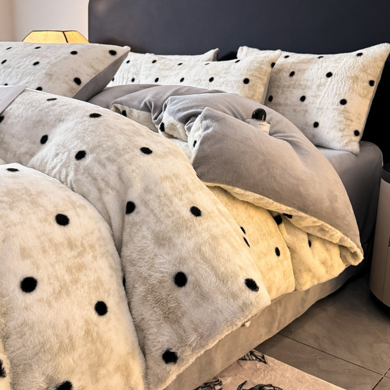 Luxurious Faux Fur Duvet Cover Set