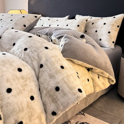 Luxurious Faux Fur Duvet Cover Set