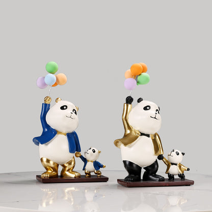 Whimsical Panda Sculpture Homeandso