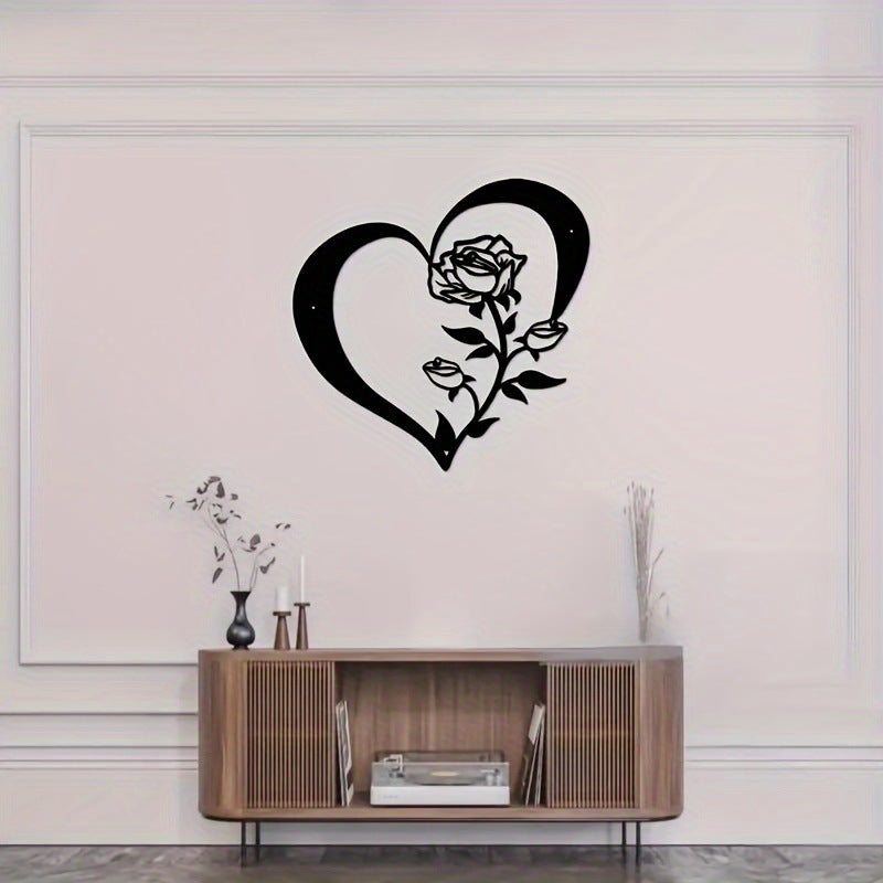 Heart-Shaped Floral Wall Art Homeandso
