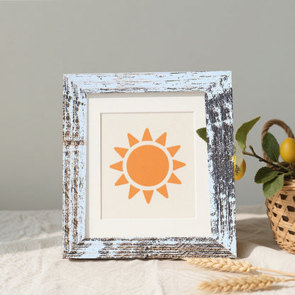 Minimalist Sun-Themed Art Print Frame
