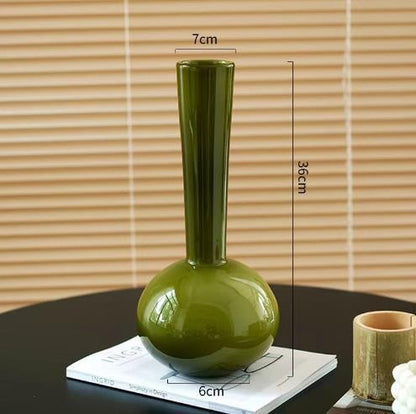 Elegante moderne Glas Blumenvase