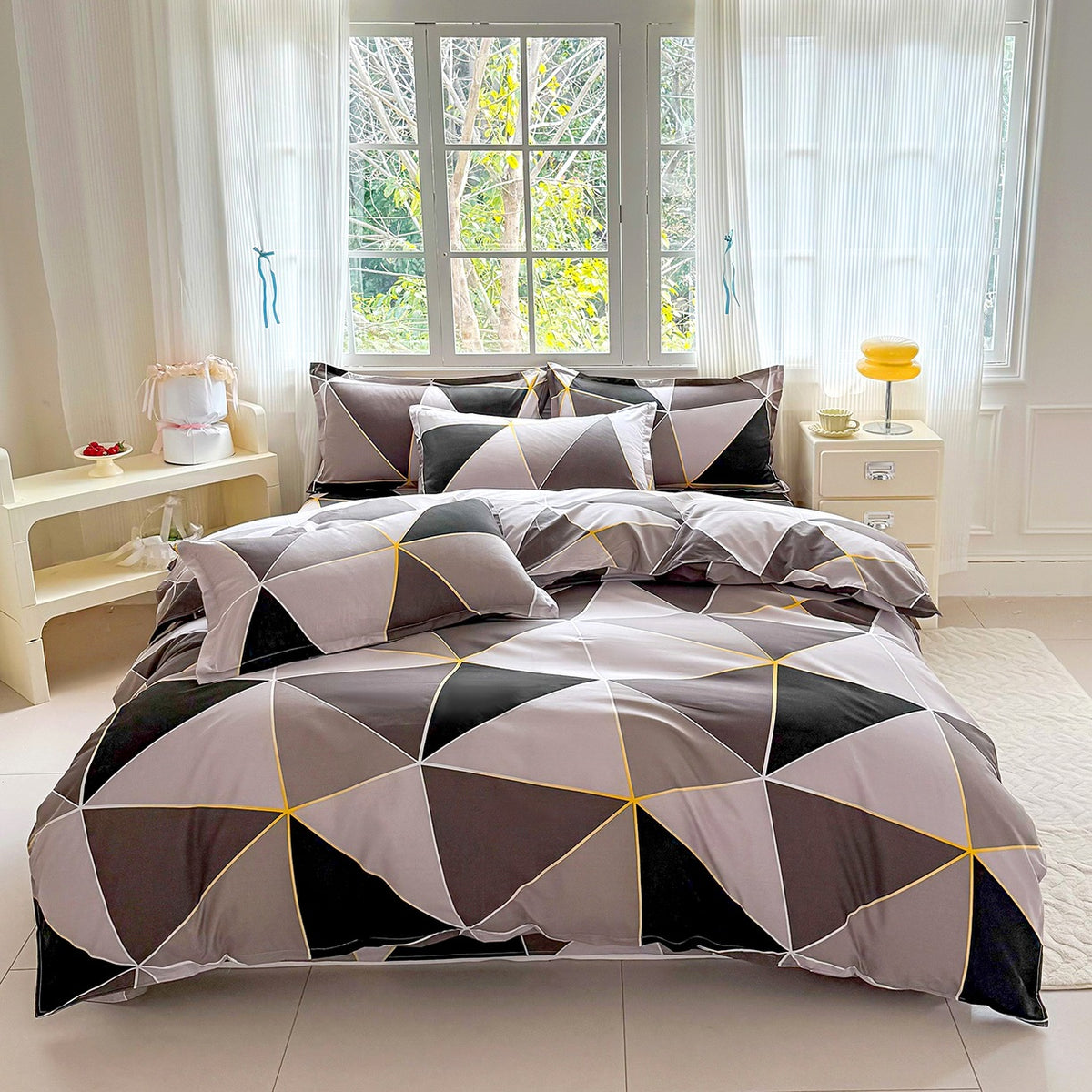 Luxury Floral Print Bedding Set