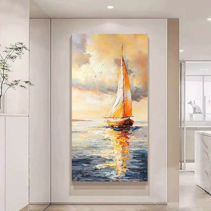 Seascape Sailboat Canvas Artwork Homeandso