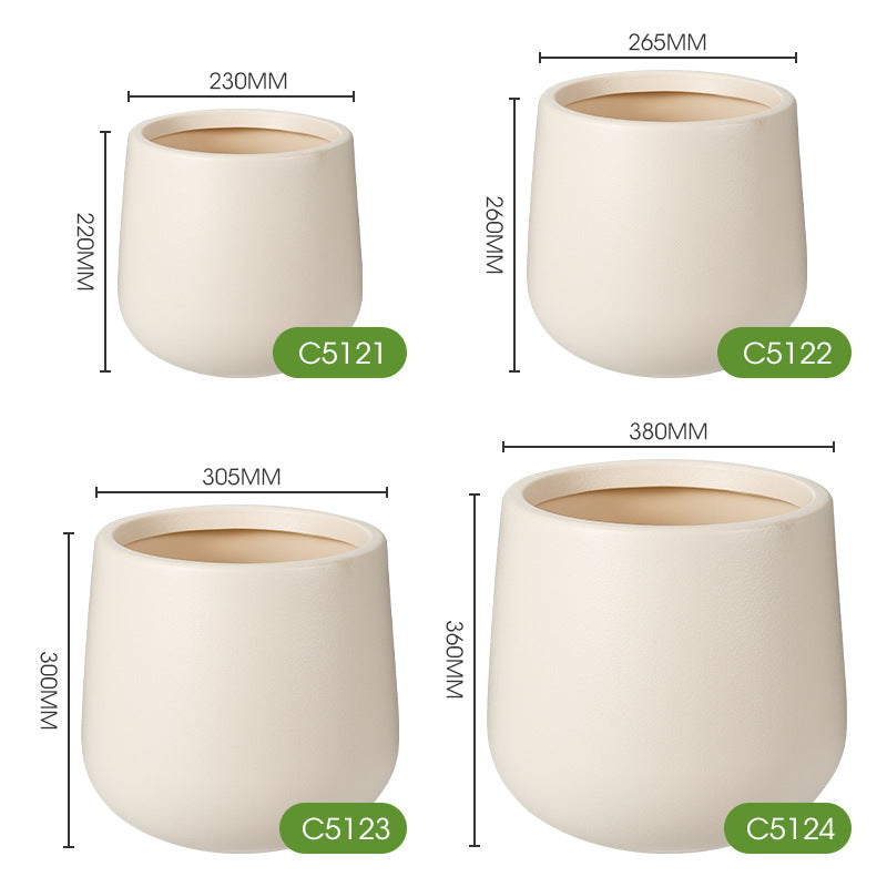 Textured Round Modern Planter Homeandso
