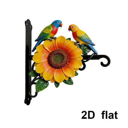 Decorative Owl and Flower Wall Hook Homeandso