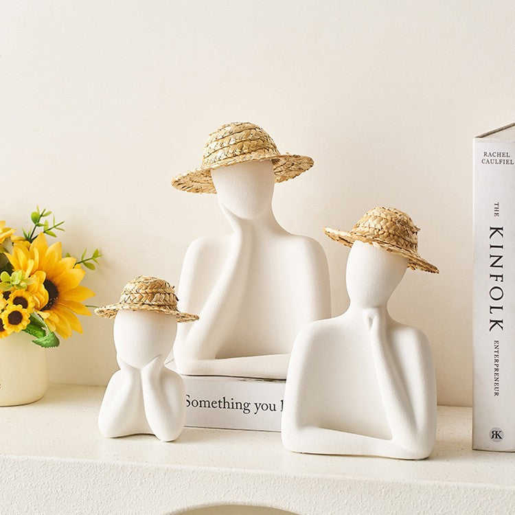 Contemplative Pose Decorative Figurine Homeandso