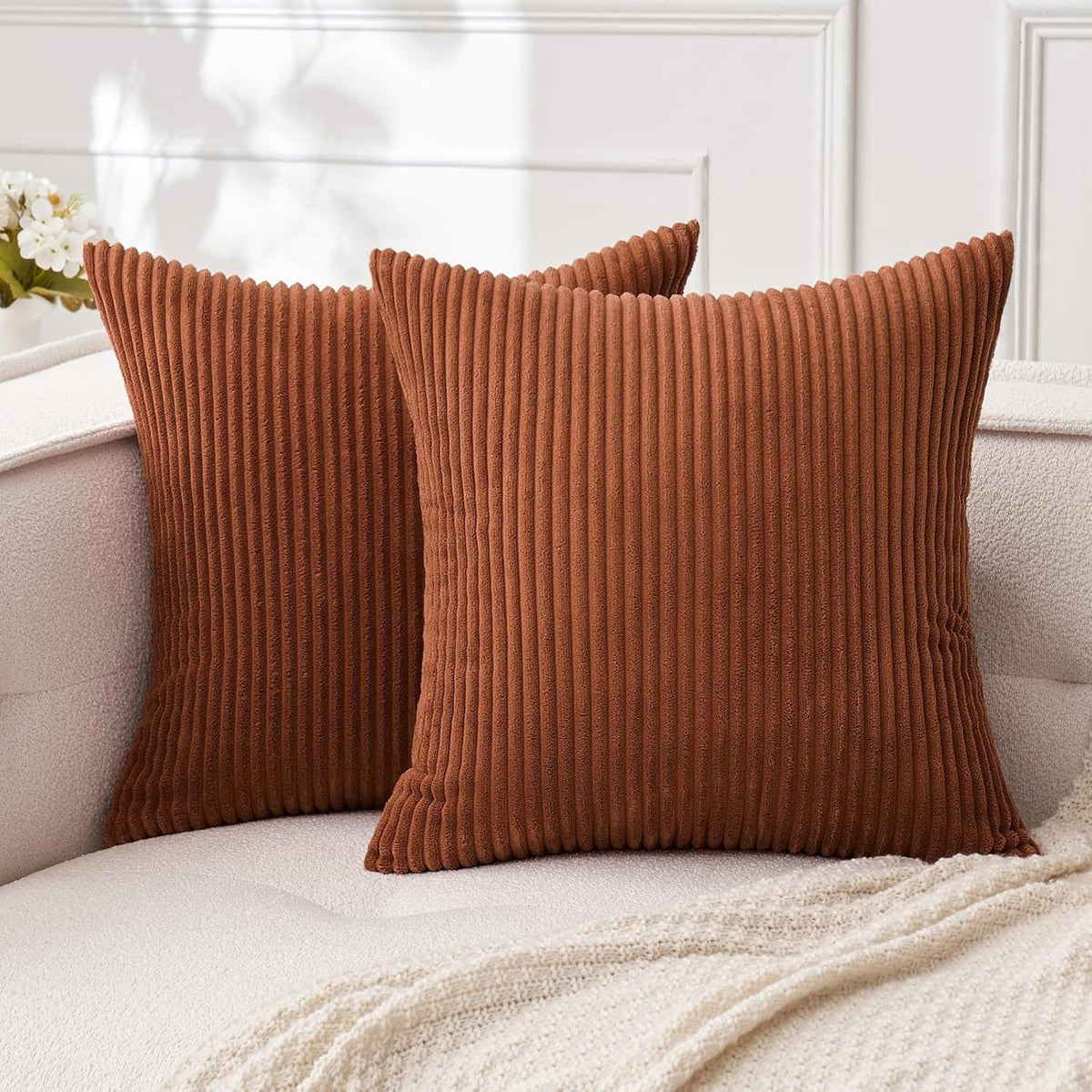 Textured Velvet Decorative Pillow