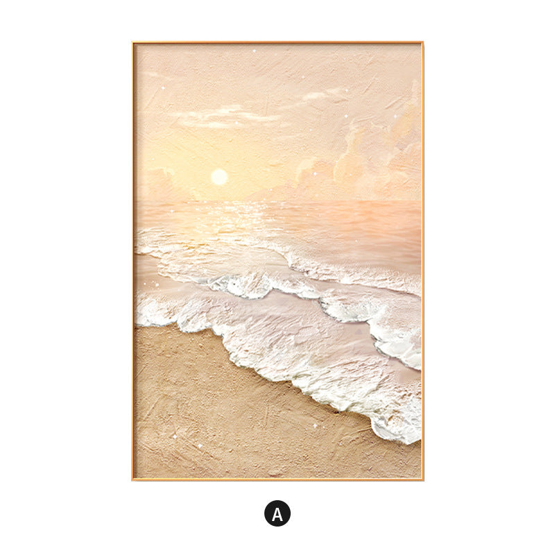 Framed Coastal Beach Landscape Wall Art Homeandso