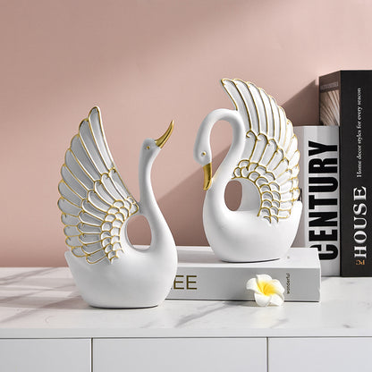 Decorative Swan Figurine Homeandso