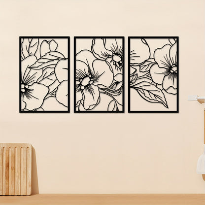 Floral-Inspired Metal Wall Art Homeandso