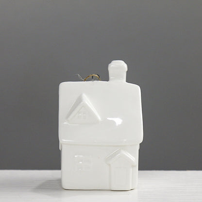 Home Decor Ceramic House Figurine Homeandso