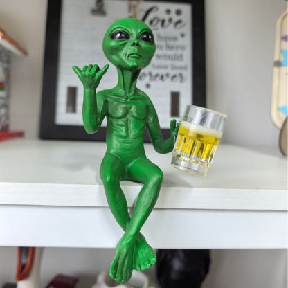 Alien Figurine Phone Holder Homeandso
