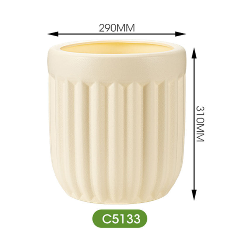 Textured Round Modern Planter Homeandso