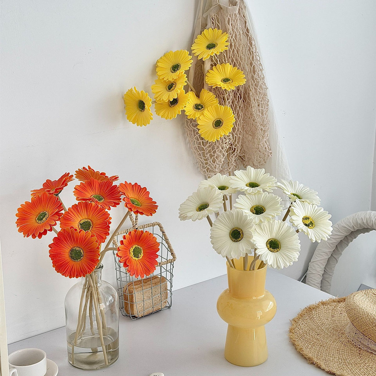 Decorative Faux Flower Stem for Home Decor