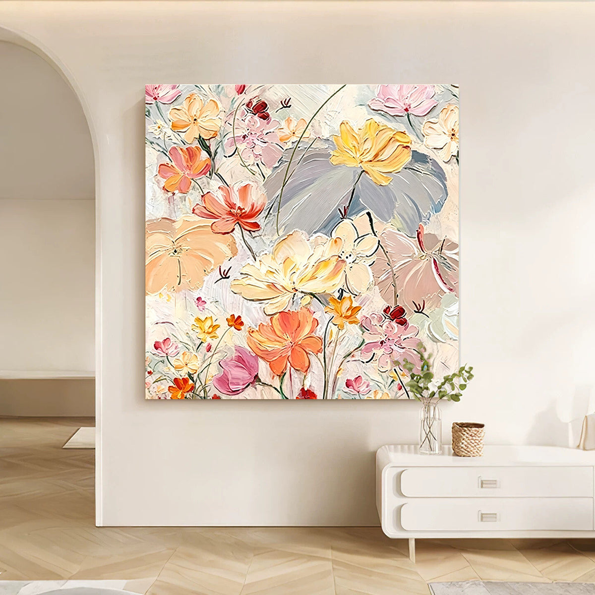Floral Canvas Art Print Homeandso