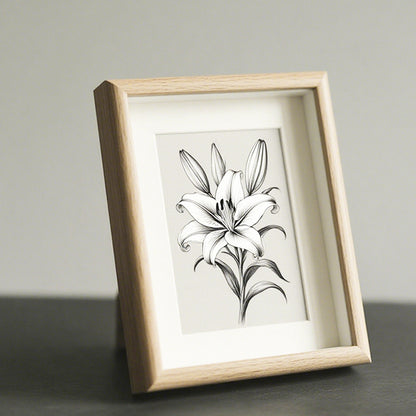 Elegant Botanical Illustration Frame