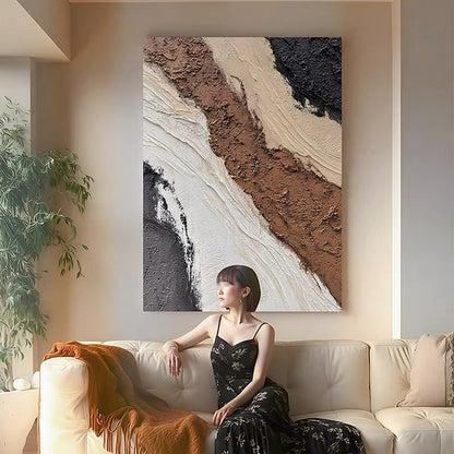 Modern Abstract Textured Canvas Artwork Homeandso