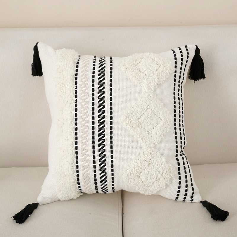 Bohemian Textured Throw Pillow
