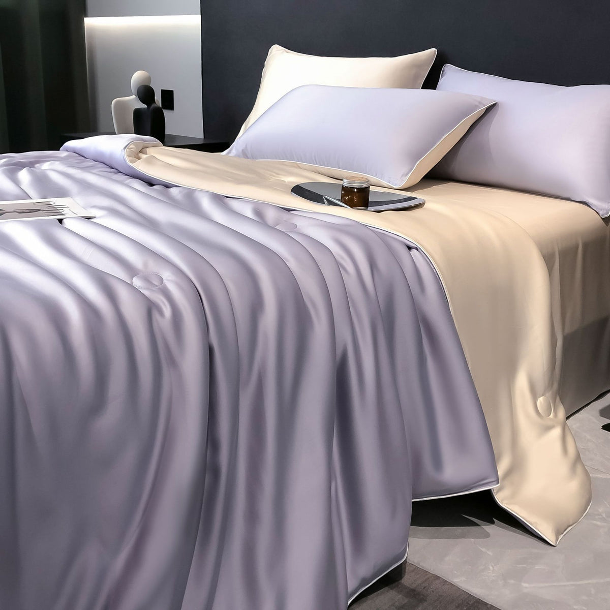 Decorative Luxurious Silk Bedding Set Homeandso