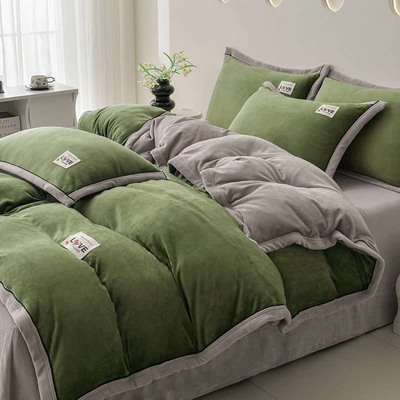 Plush Velvet Comforter Set