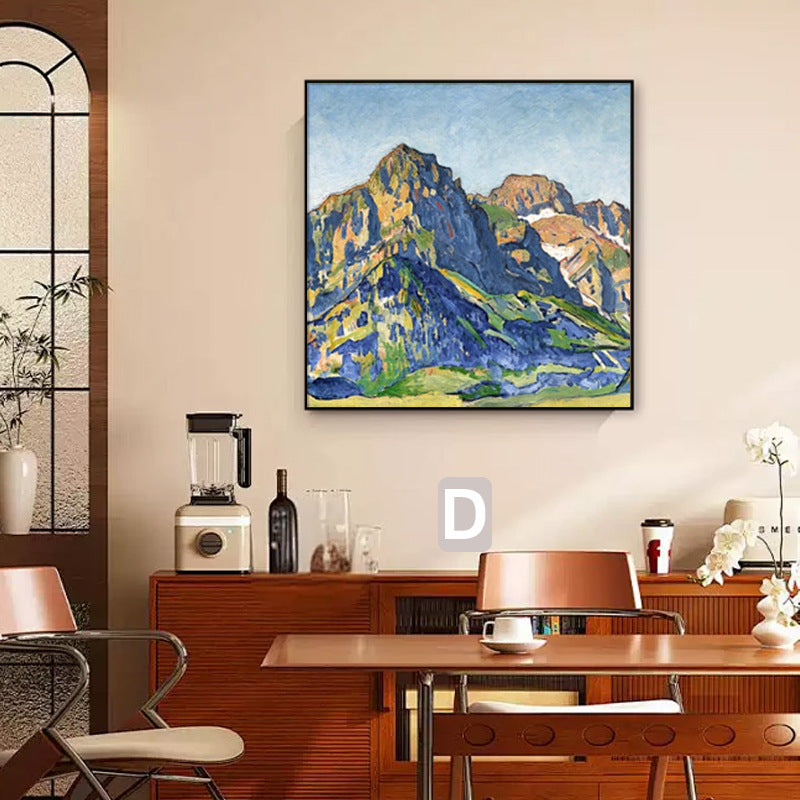 Framed Impressionist Sunset Landscape Art Homeandso