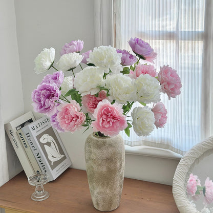 Lifelike Artificial Peony Flower Stem