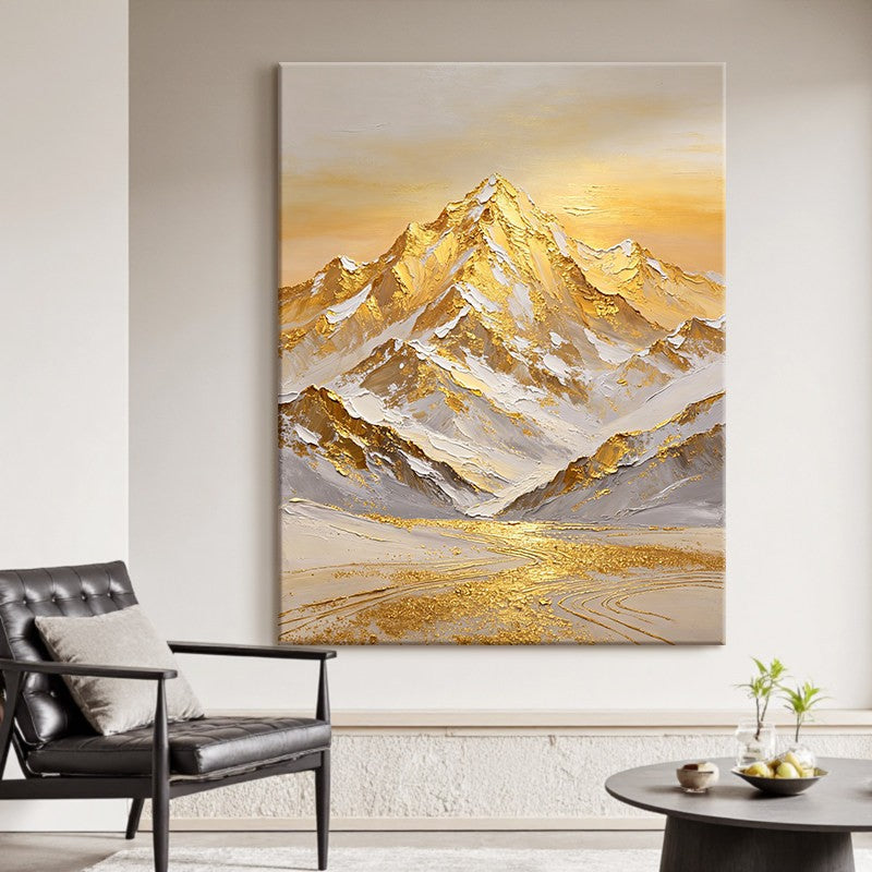 Textured Mountain Range Canvas Art Homeandso