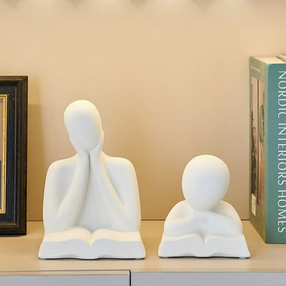 Contemporary Reading Figurine Homeandso