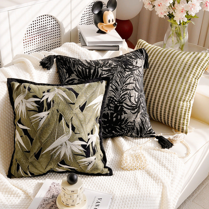 Artistic Botanical Throw Pillow