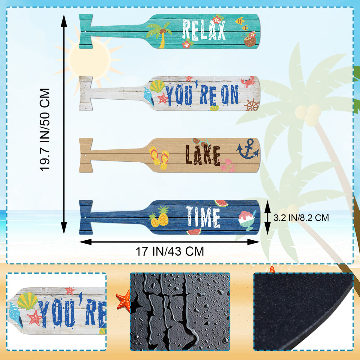 Decorative Paddles Wall Art Homeandso