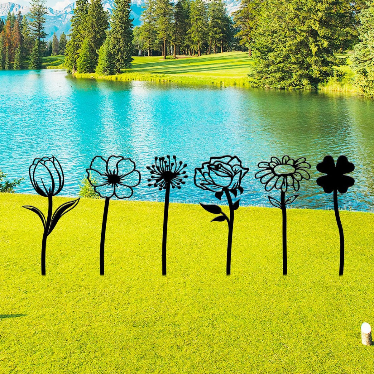 Floral Silhouette Wall Decals Homeandso