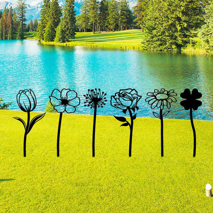 Floral Silhouette Wall Decals Homeandso