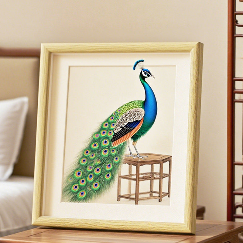 Decorative Peacock Artwork Frame